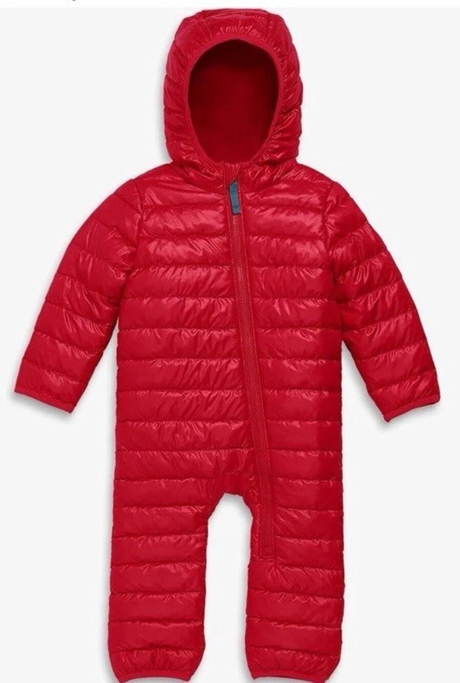 Primary Baby Puffer Bunting Suit, Water-Repellent Windproof Red 12-18 Months